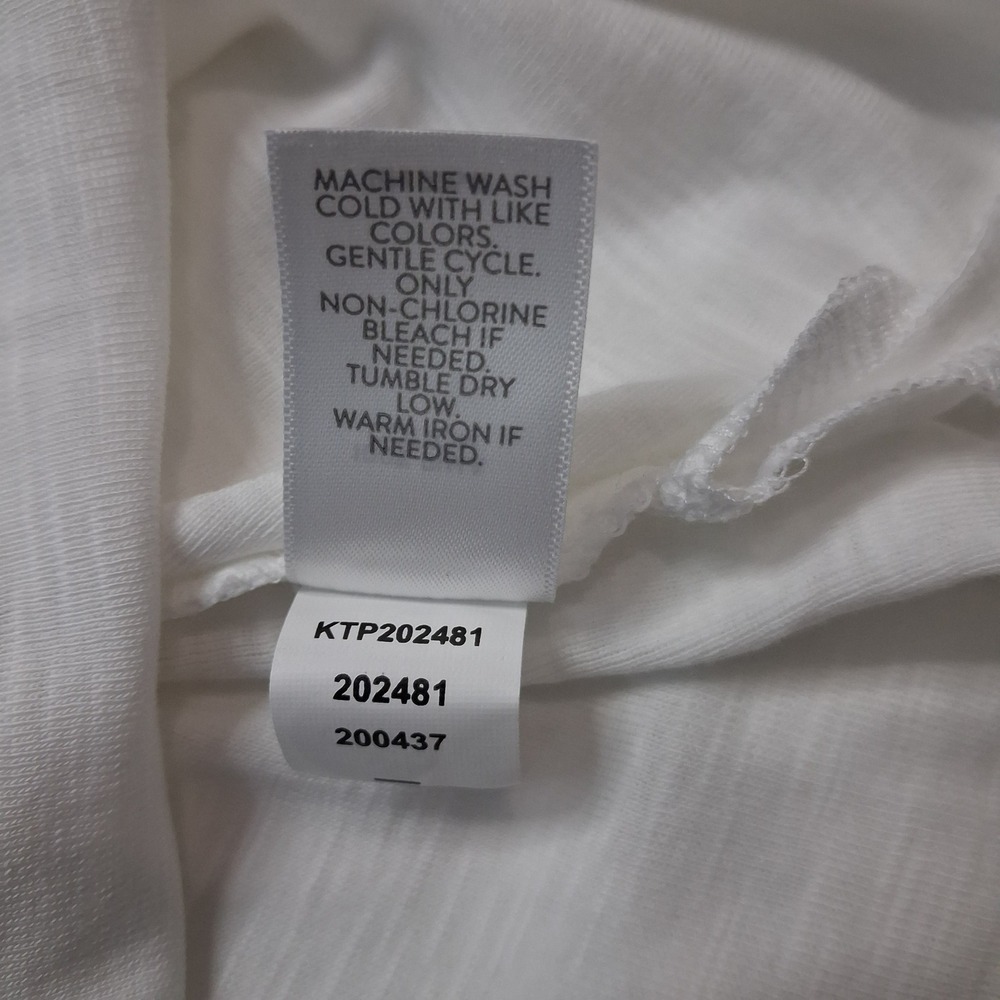 J. Jill White Pima Double-V Tunic Top 100% Pima Cotton Slub Knit Large
2⁰poll - Picture 11 of 14
